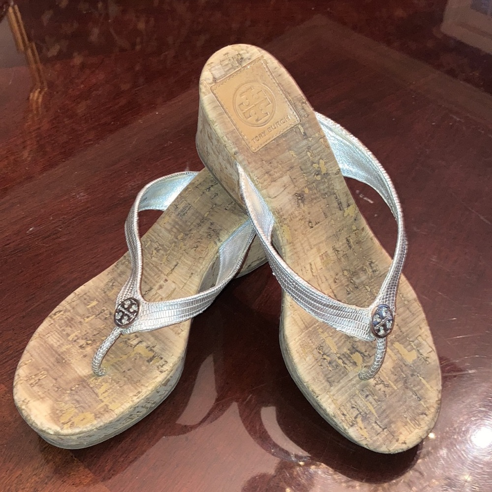 Tory Burch Cork Wedge Sandals